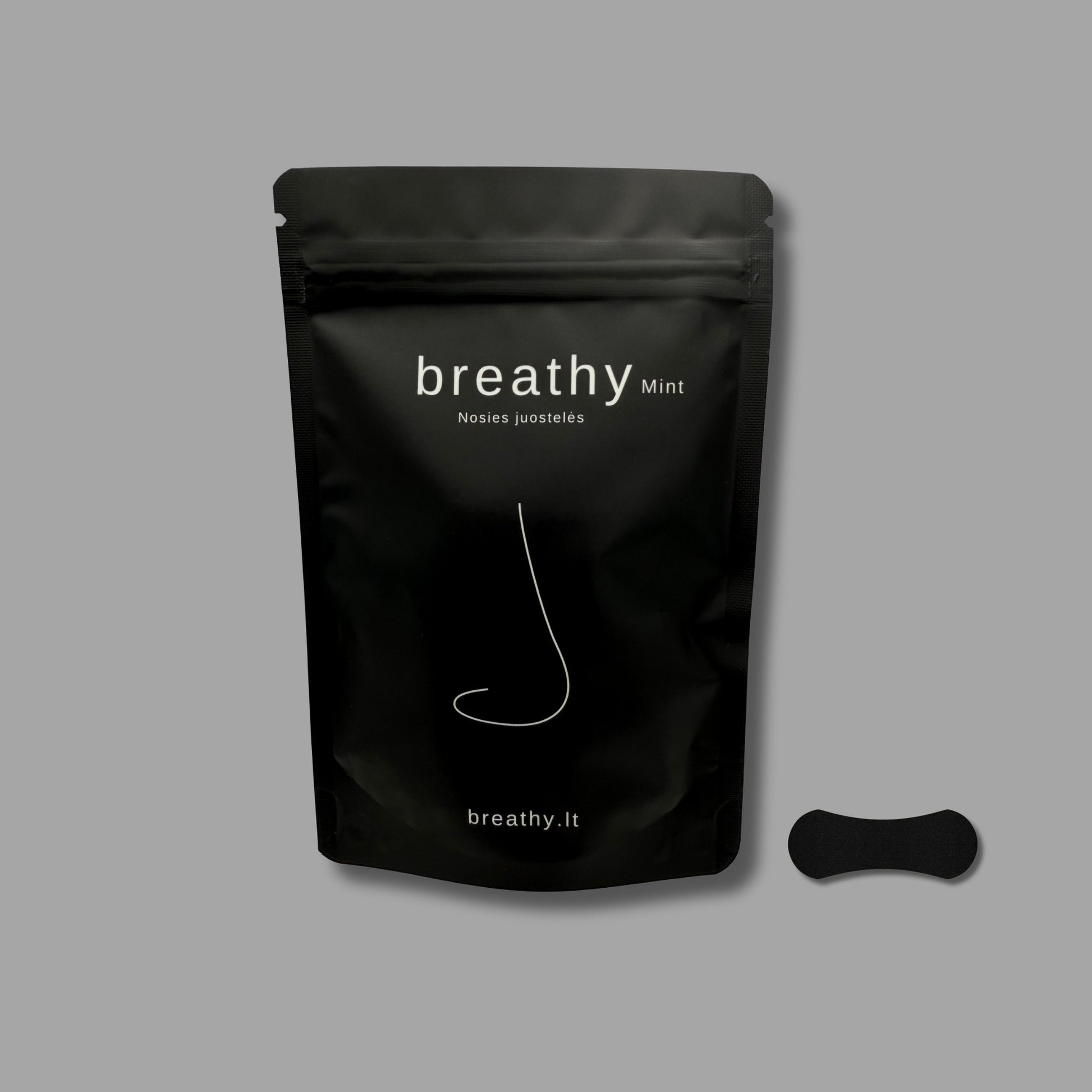 breathy Mint nosies juostelės – gaivus mentolio kvapas ir patogus kvėpavimas kasdien bei sportuojant